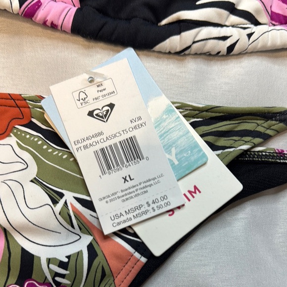 Floral Triangle Bikini Set Roxy - Picture 3 of 8